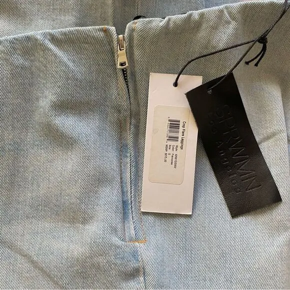 REVOLVE Jeans SPRWMN LA NEW Denim Flare Leggings Francoise Blue Size 2-4 Small