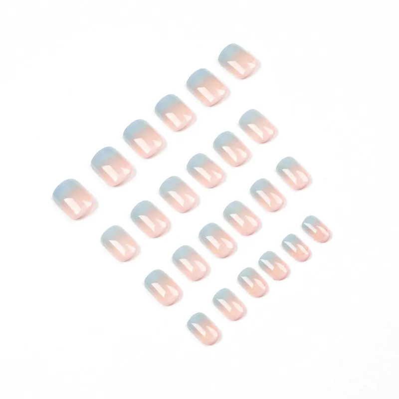 Round Gradual blue-pink
