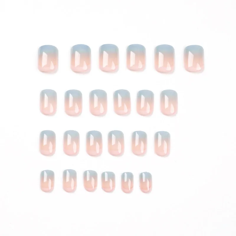 Round Gradual blue-pink
