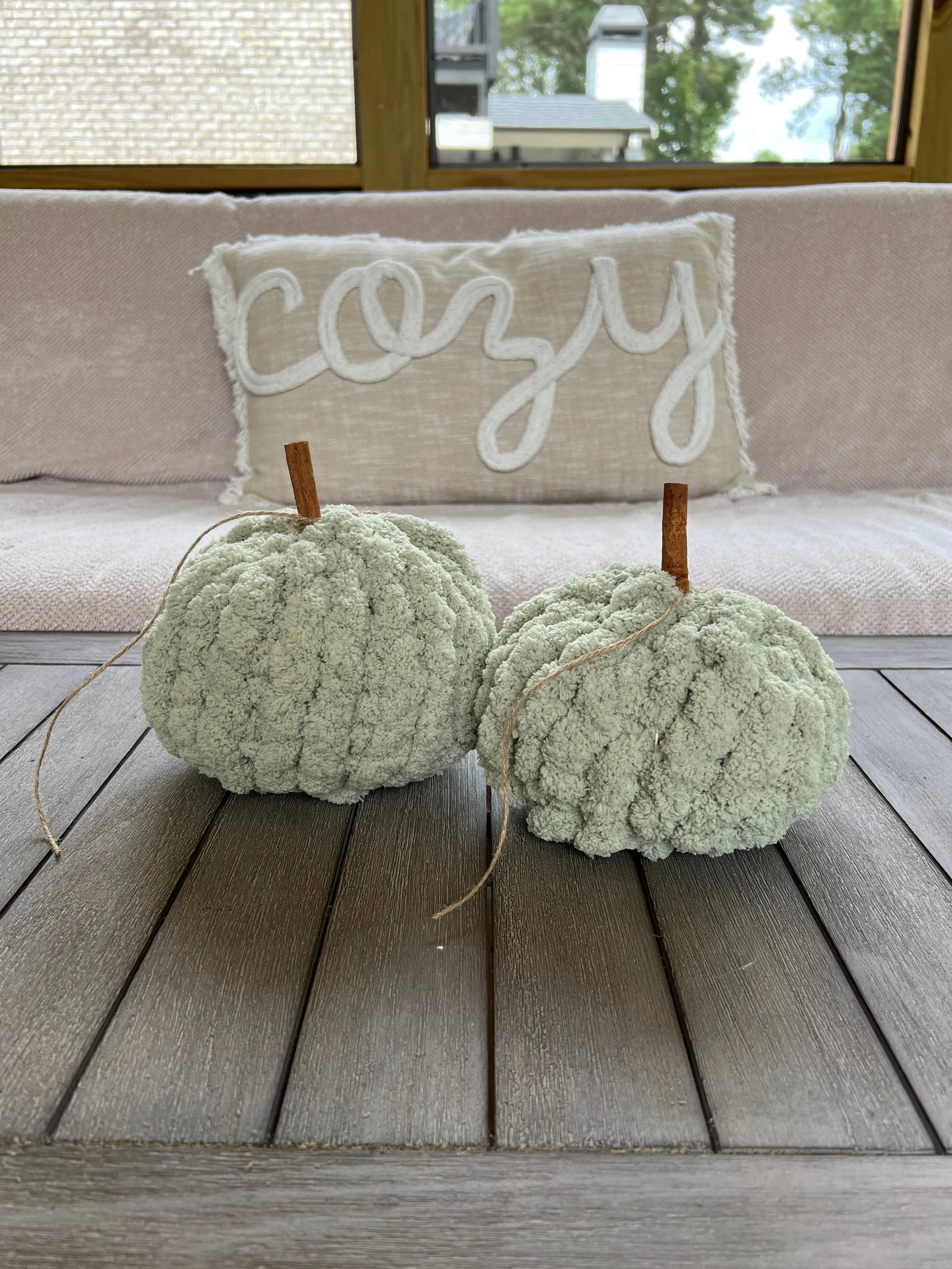 Sage Cozy Pumpkins
