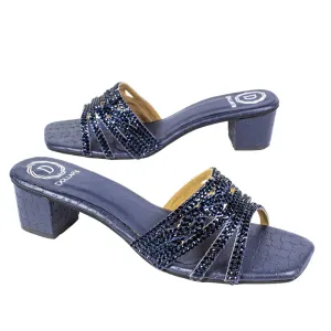 Salwa Heels S84H - Navy Blue