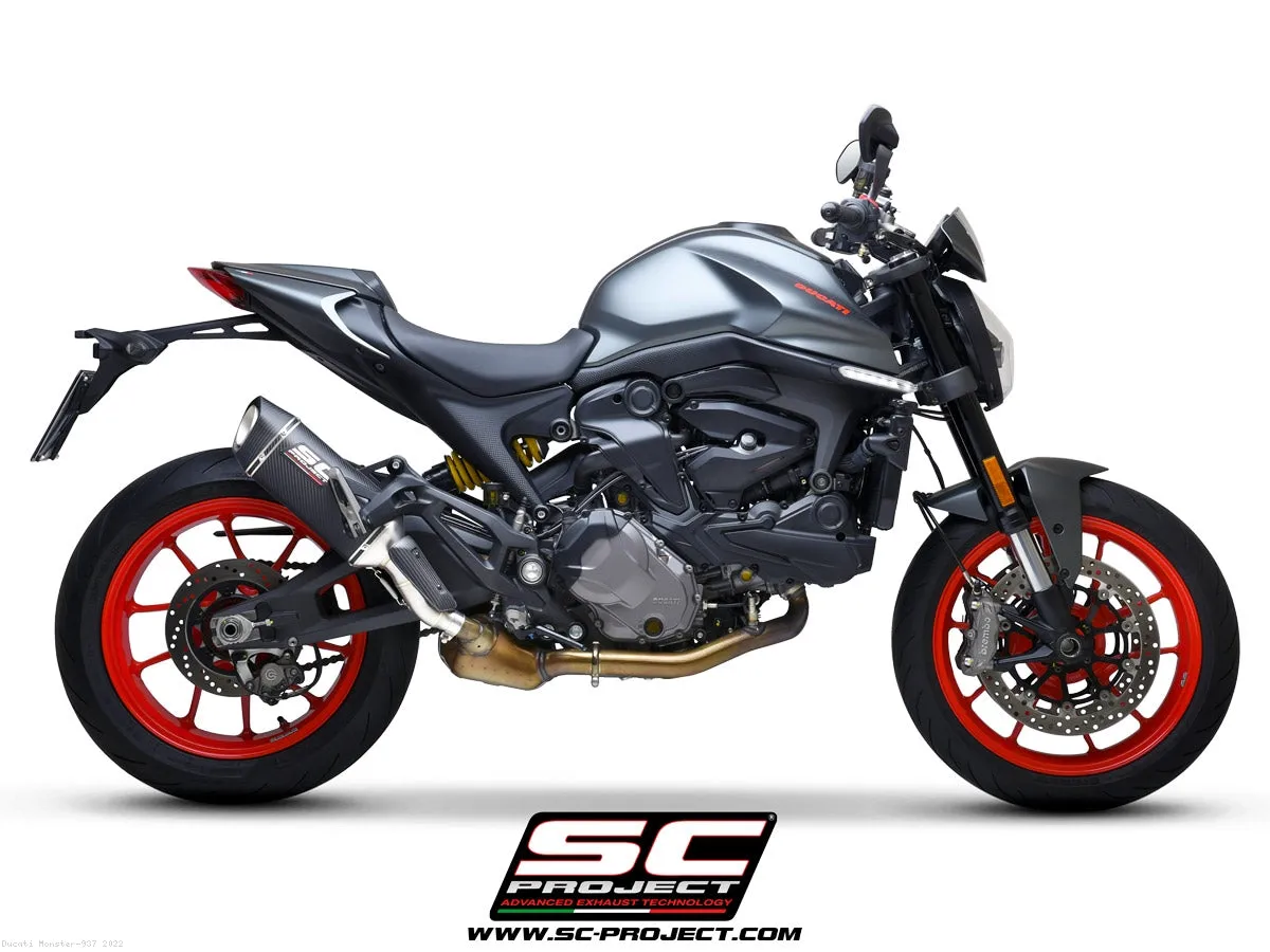 SC1-S Exhaust by SC-Project for Ducati monster 937  2021 to 2023