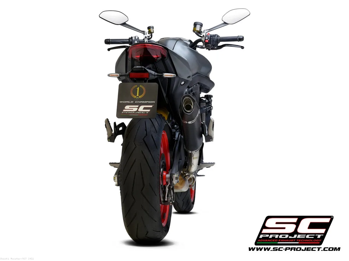 SC1-S Exhaust by SC-Project for Ducati monster 937  2021 to 2023