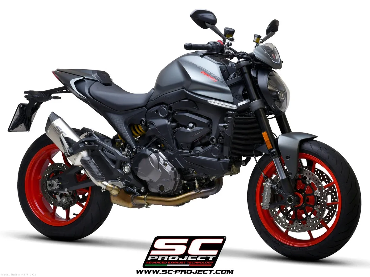 SC1-S Exhaust by SC-Project for Ducati monster 937  2021 to 2023