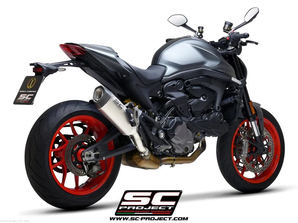 SC1-S Exhaust by SC-Project for Ducati monster 937  2021 to 2023