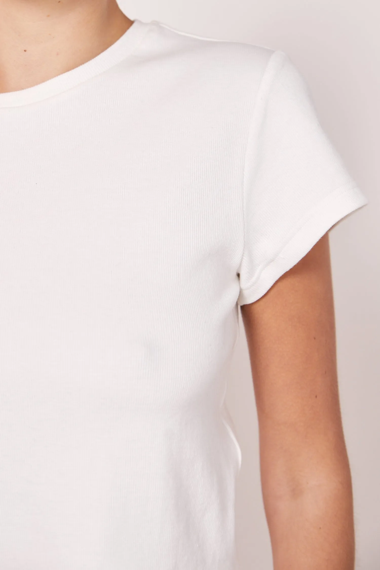 SKYE RELAXED TEE - IVORY RIB