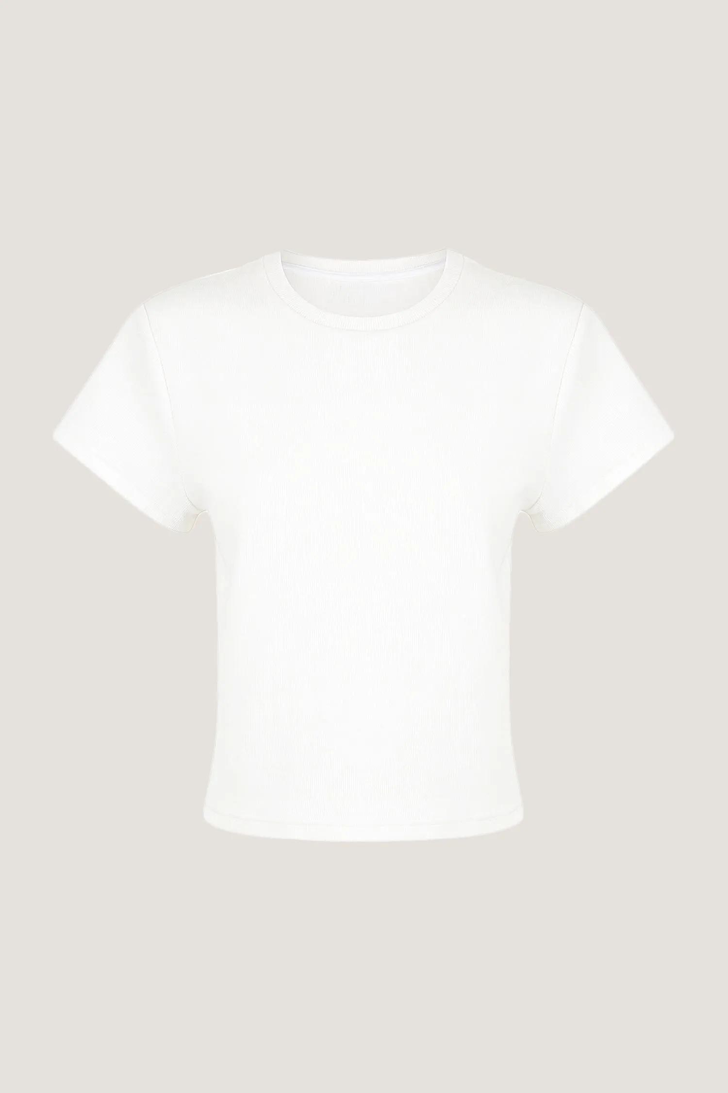 SKYE RELAXED TEE - IVORY RIB
