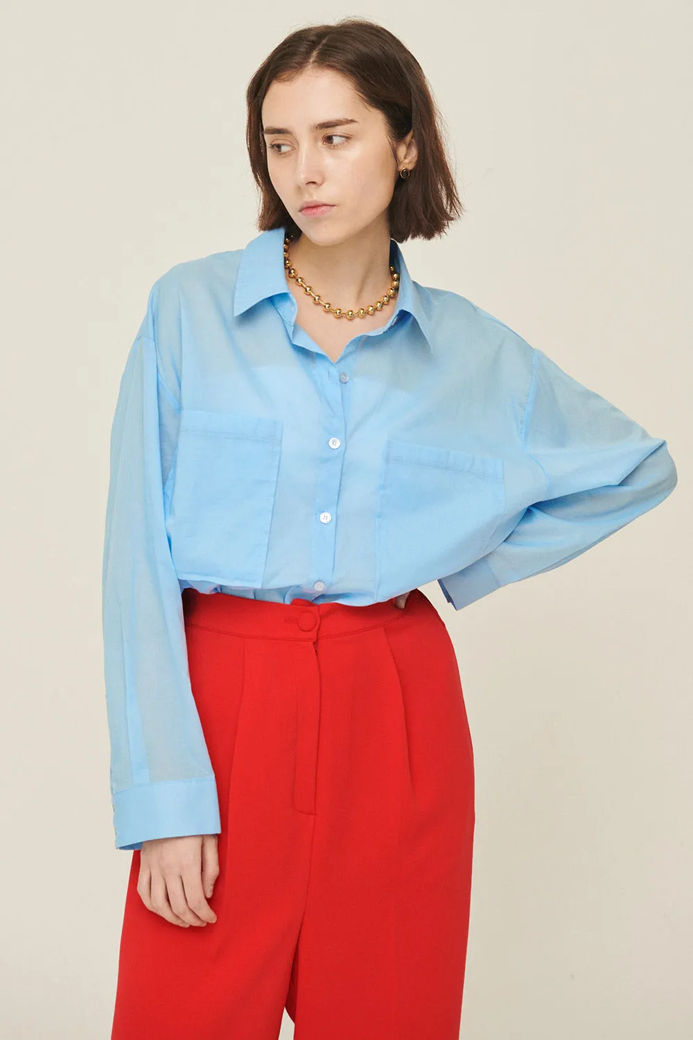 Sophia Relaxed Fit Cotton Shirt