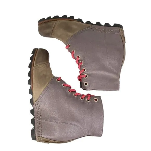 Sorel PDX 1964 Premium Wedge Ankle Boot Booties Shale Lexie Sz 10