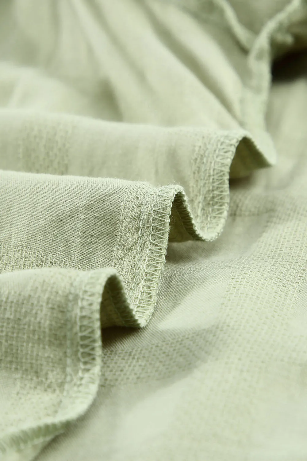 Square Neck Jacquard Short Sleeves Top