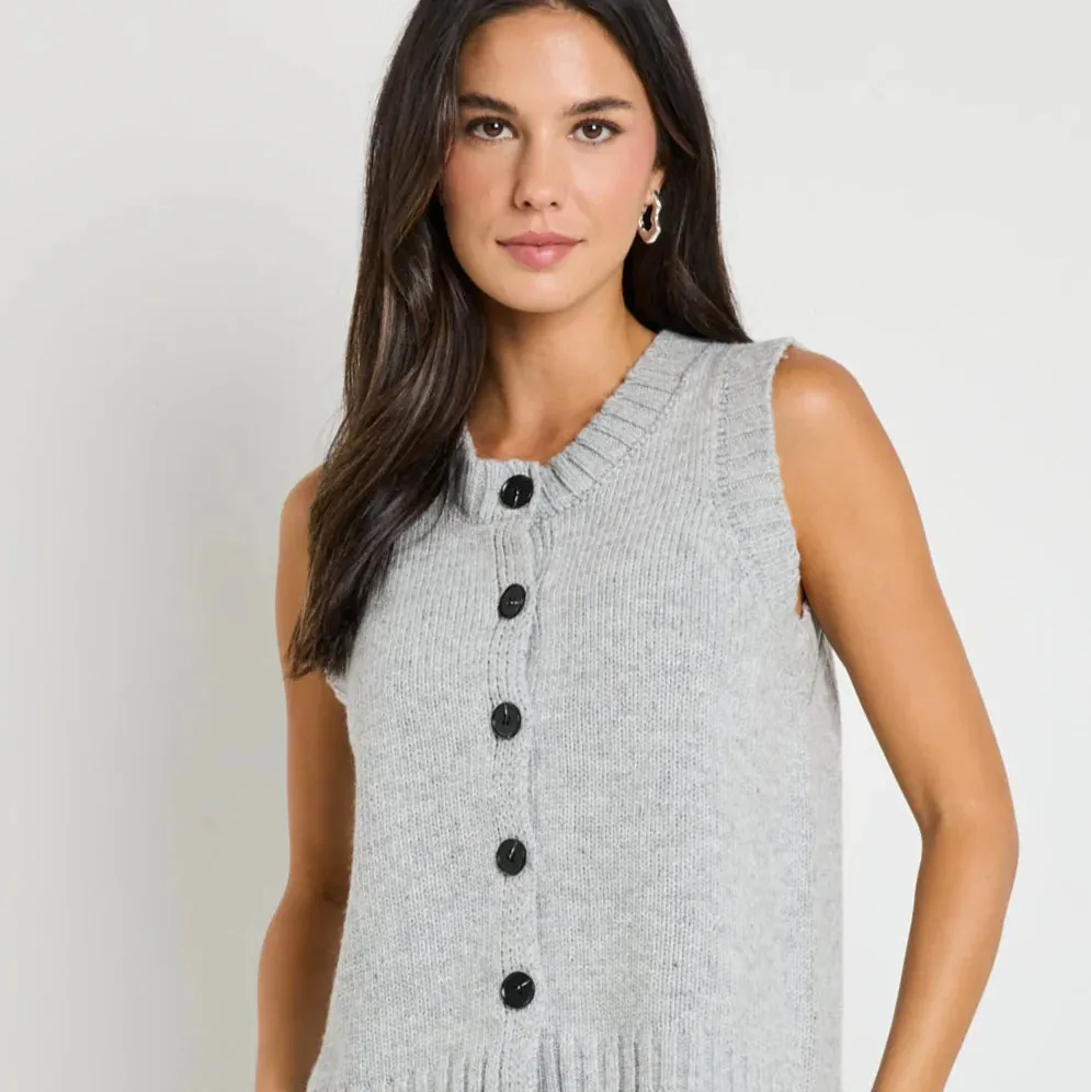 Stamp Crewneck Knit Vest