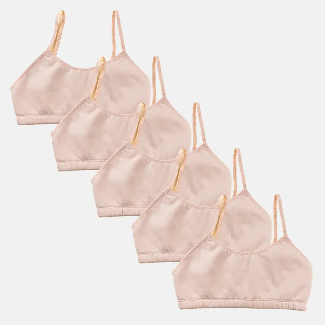 Starter Bra | Comfy Wireless Bra | Full Coverage | Slip On | Pack Of 5