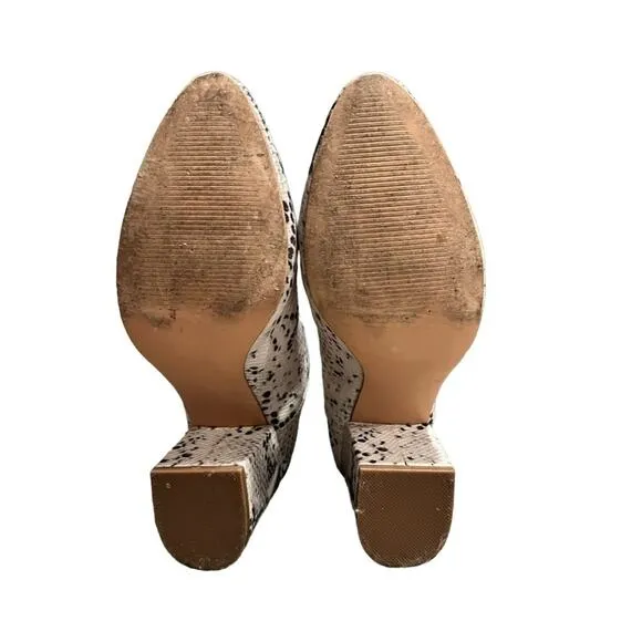 Steve Madden Rookie Natural Snakeskin Print Size 10