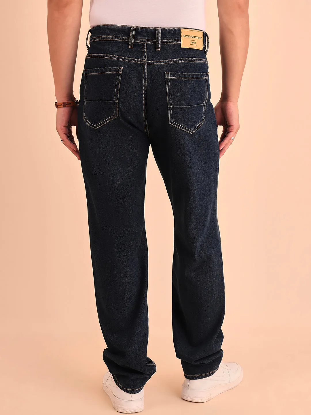 Style Quotient Men Relaxed Fit High Rise Cotton Jeans