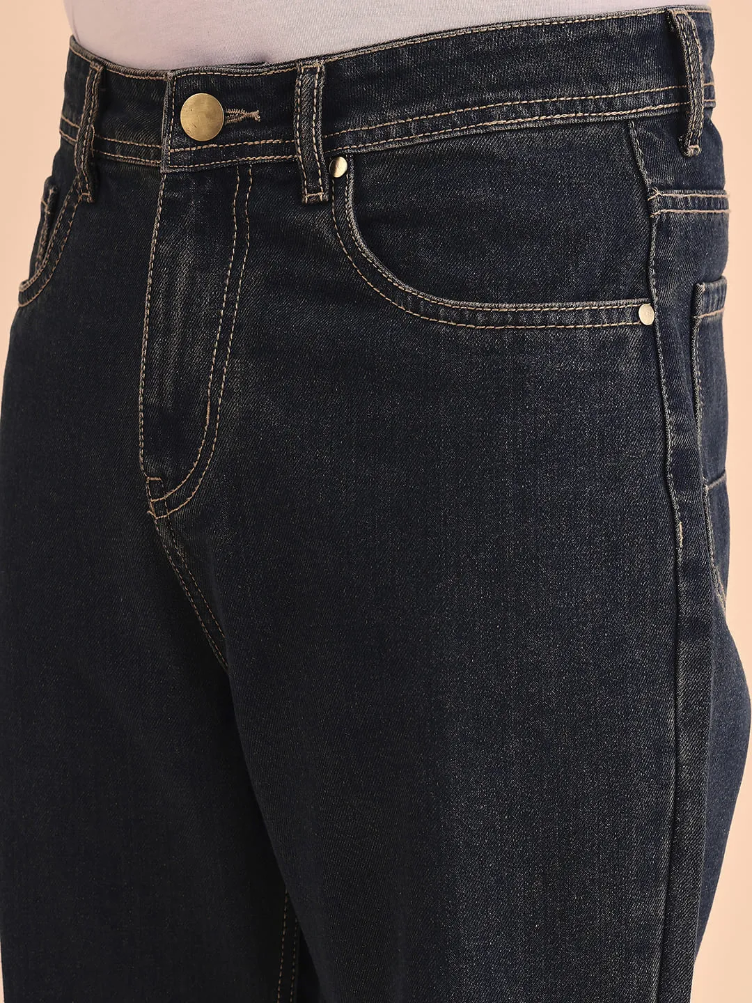 Style Quotient Men Relaxed Fit High Rise Cotton Jeans