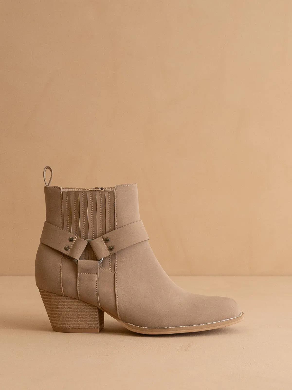 The Caleb | Cedar Wood Paneled Moto Bootie