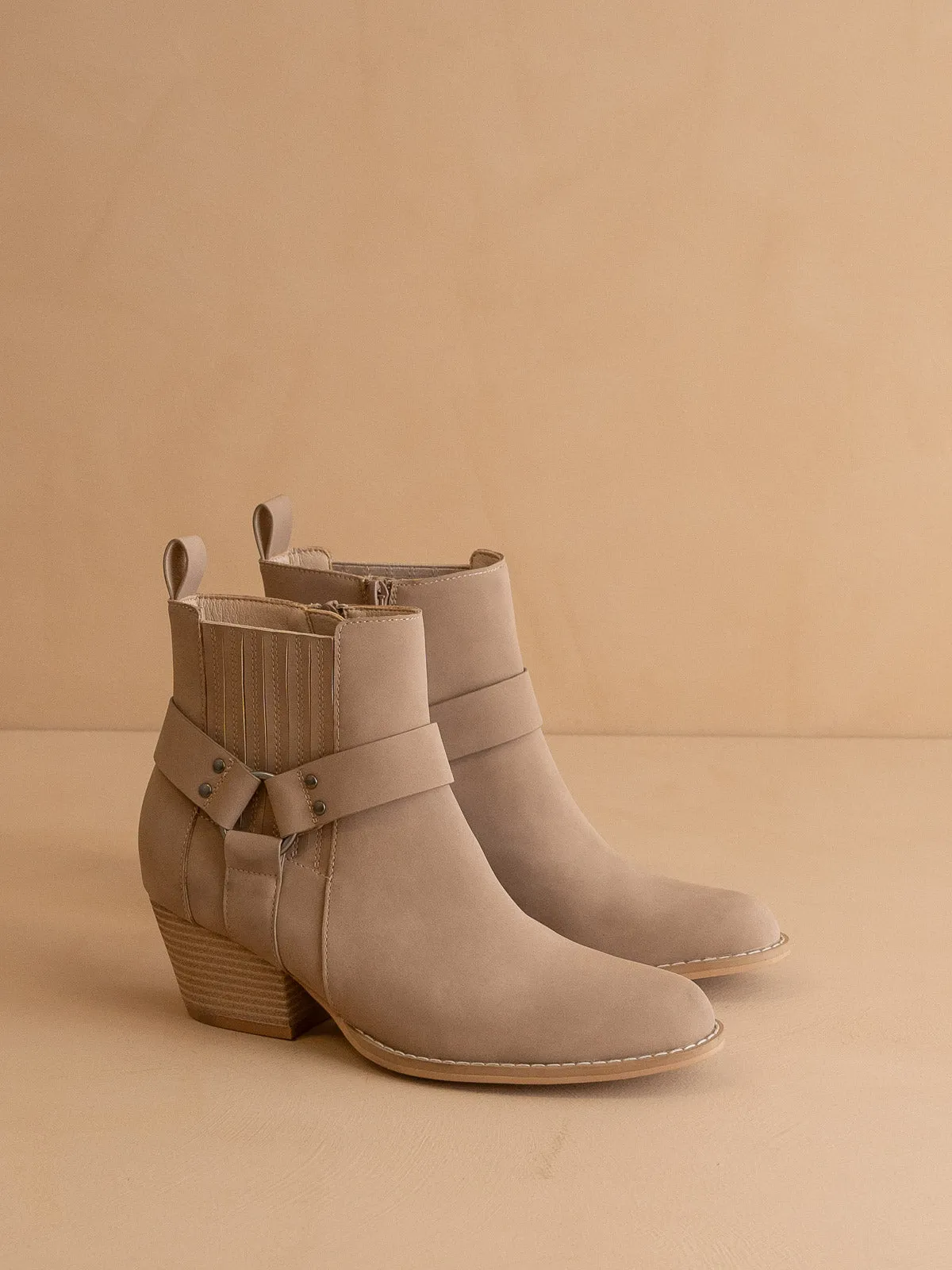 The Caleb | Cedar Wood Paneled Moto Bootie