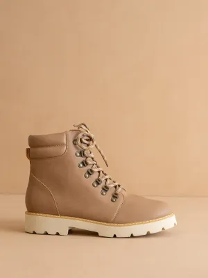 The Kinsley | Latte Laced Up Bootie