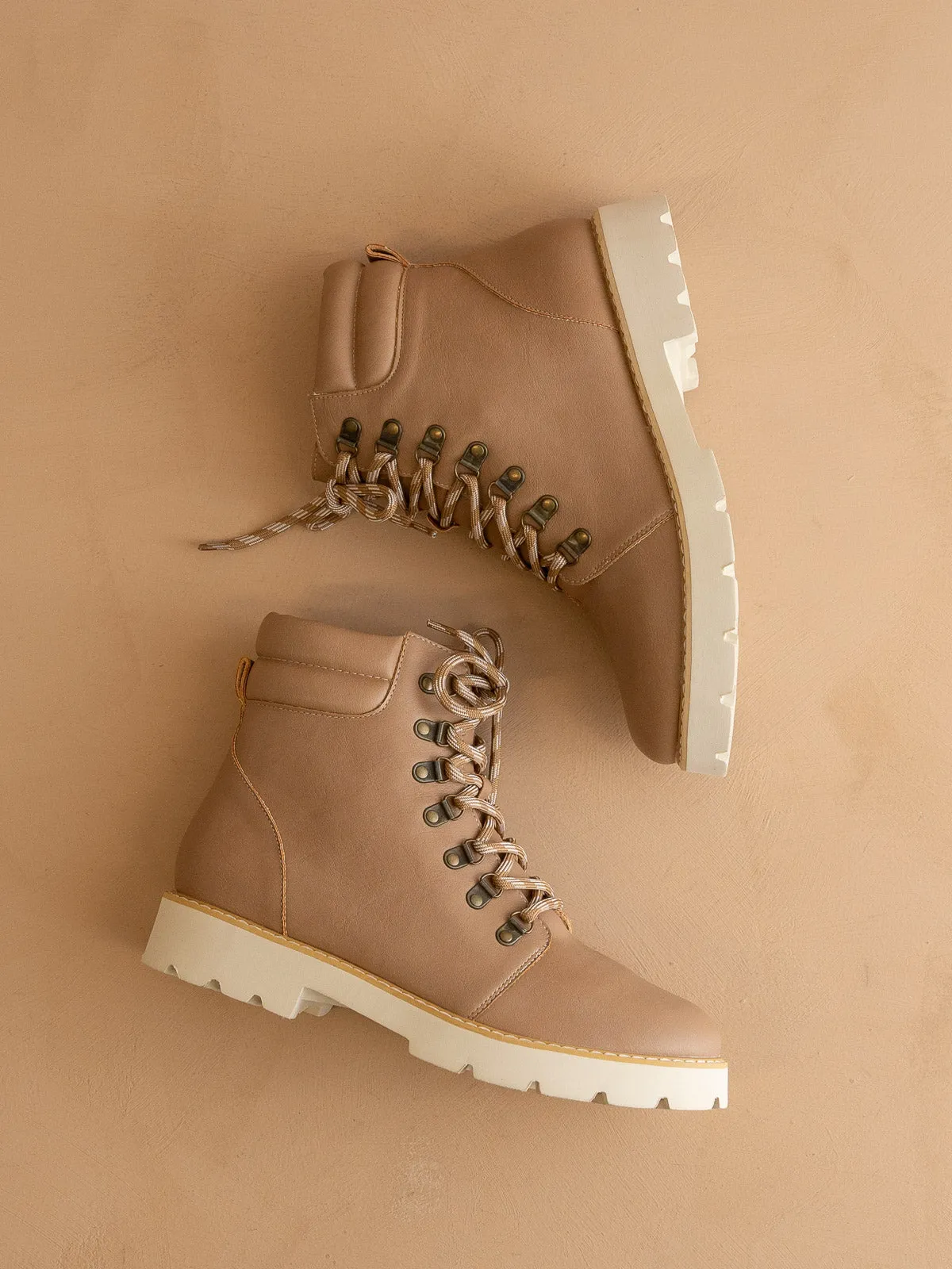 The Kinsley | Latte Laced Up Bootie
