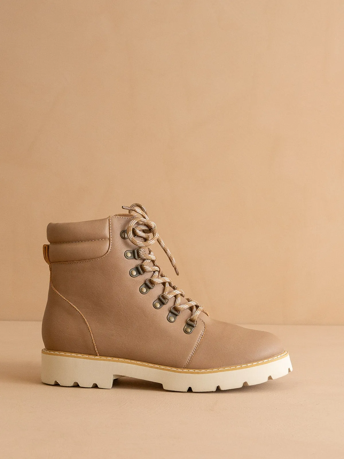 The Kinsley | Latte Laced Up Bootie