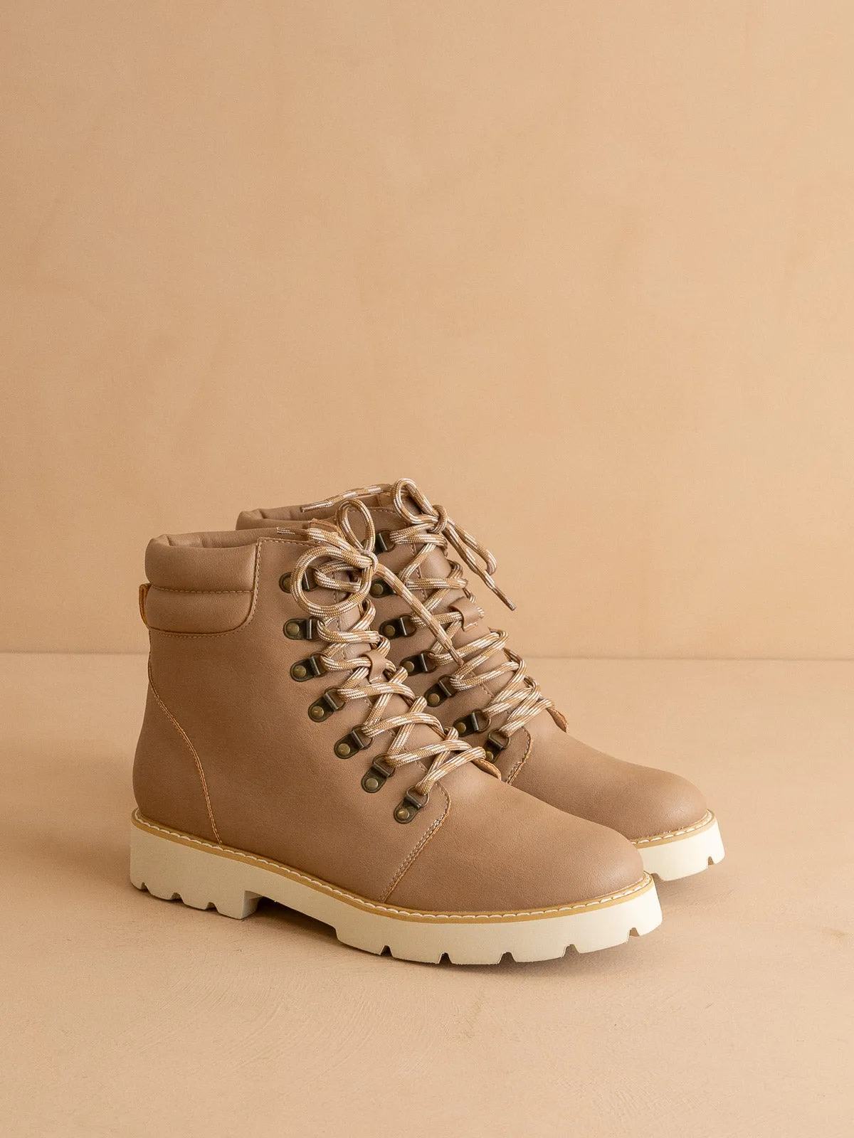 The Kinsley | Latte Laced Up Bootie