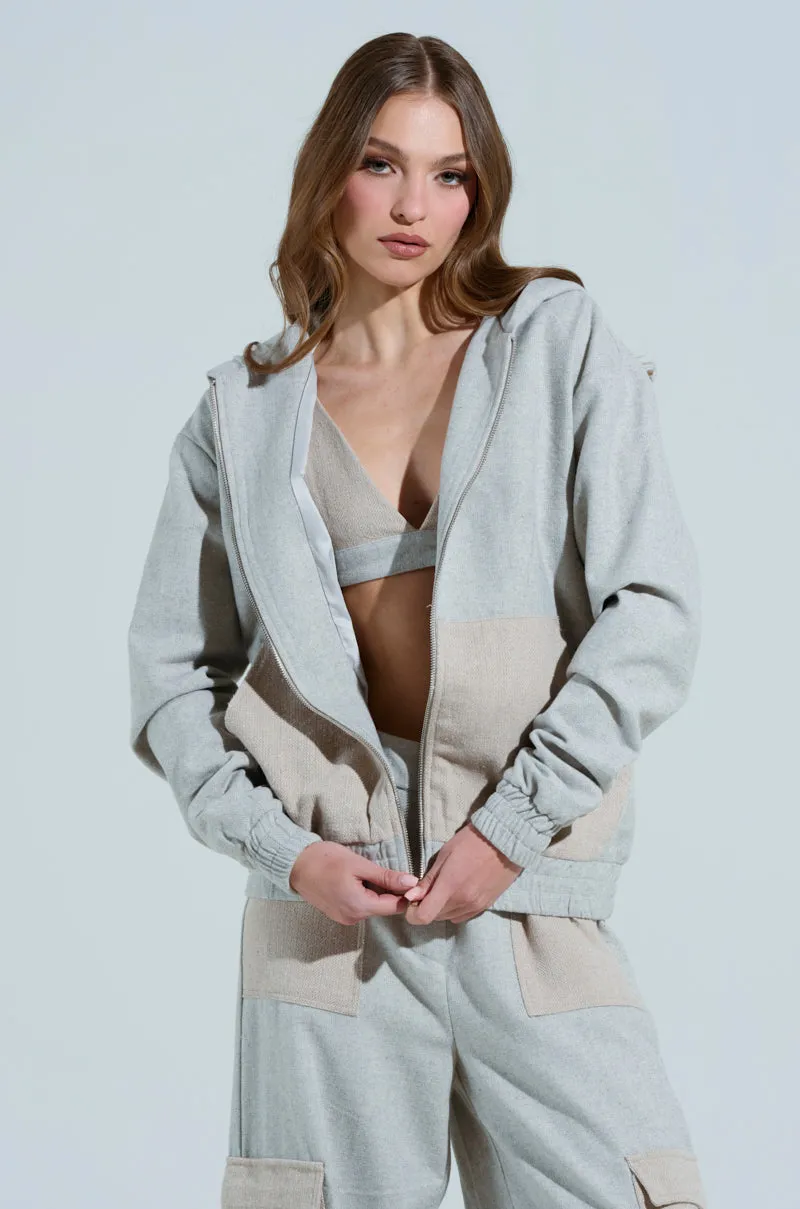 TO LOVE AGAIN ZIP UP SWEATSHIRT