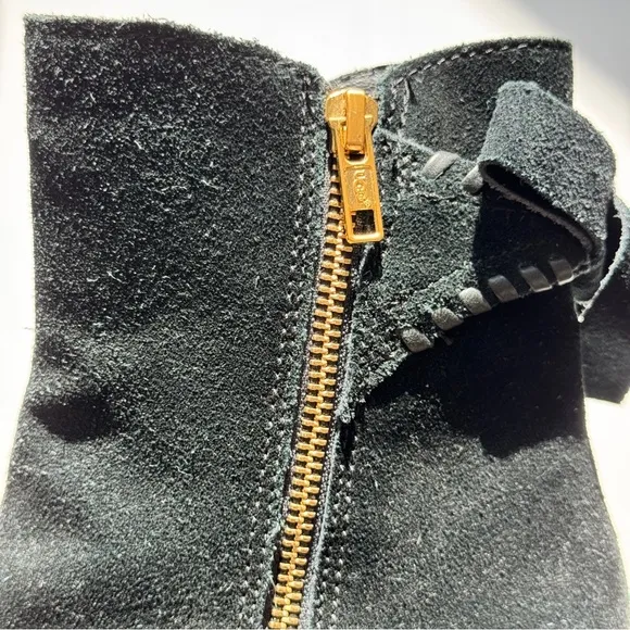 Ugg Friase Whipstitch Bow Bootie Black Size 9.5