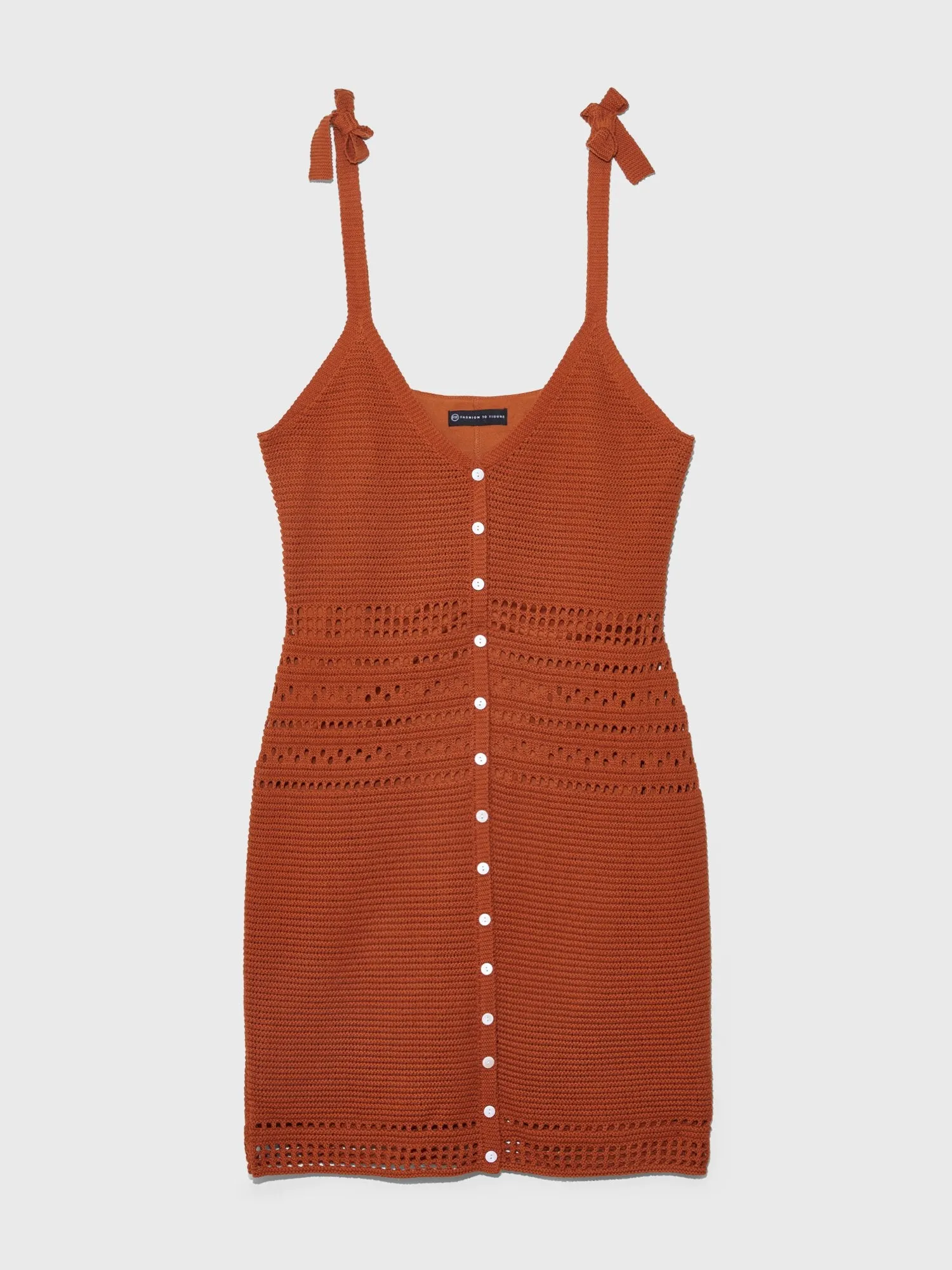 Victoria Button Detail Crochet Dress
