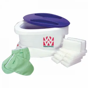 WaxWel Paraffin Wax Bath Kit - 69 Pieces - 6 Lbs - Thermotherapy - Unscented or Wintergreen