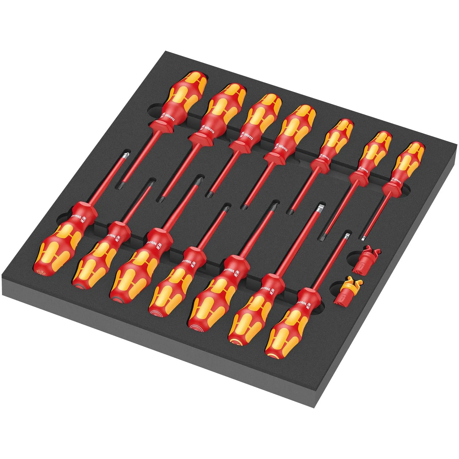 Wera Foam Insert VDE Screwdriver Set 1 9711 16 Pieces