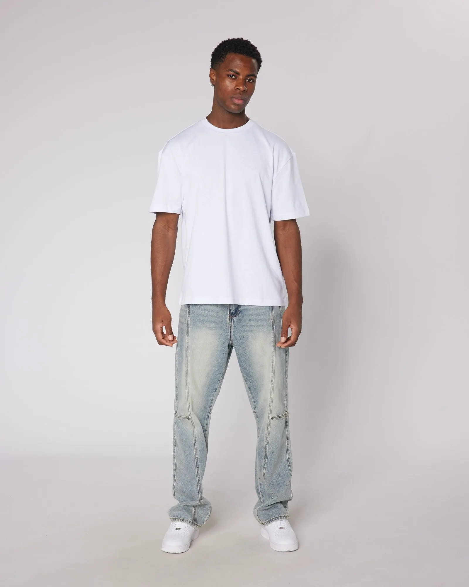 White Relaxed Blank Tshirt
