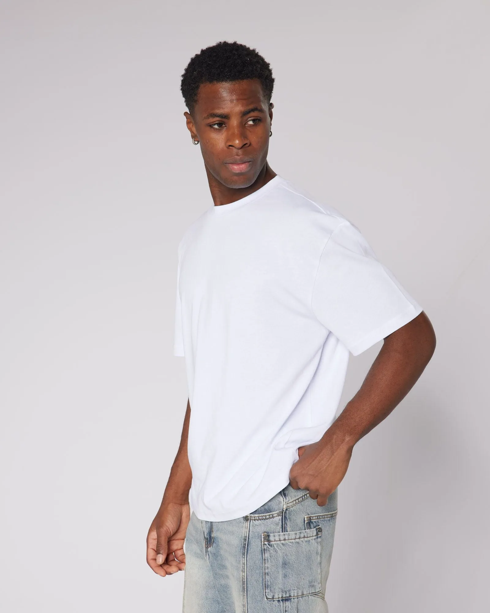 White Relaxed Blank Tshirt