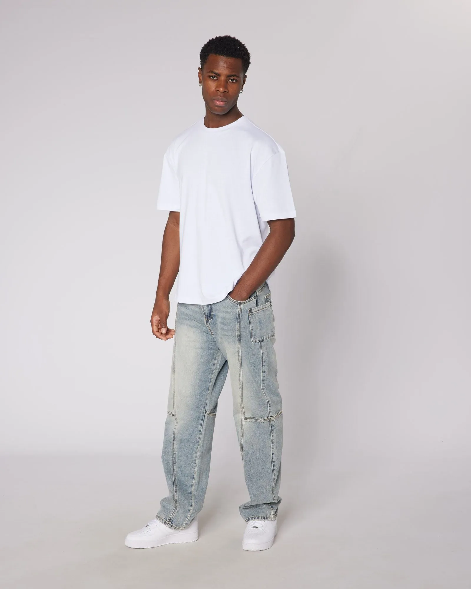 White Relaxed Blank Tshirt