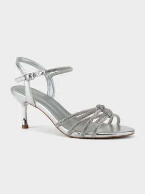 Women "CIRILA" Shimmery Backstrap Sandals