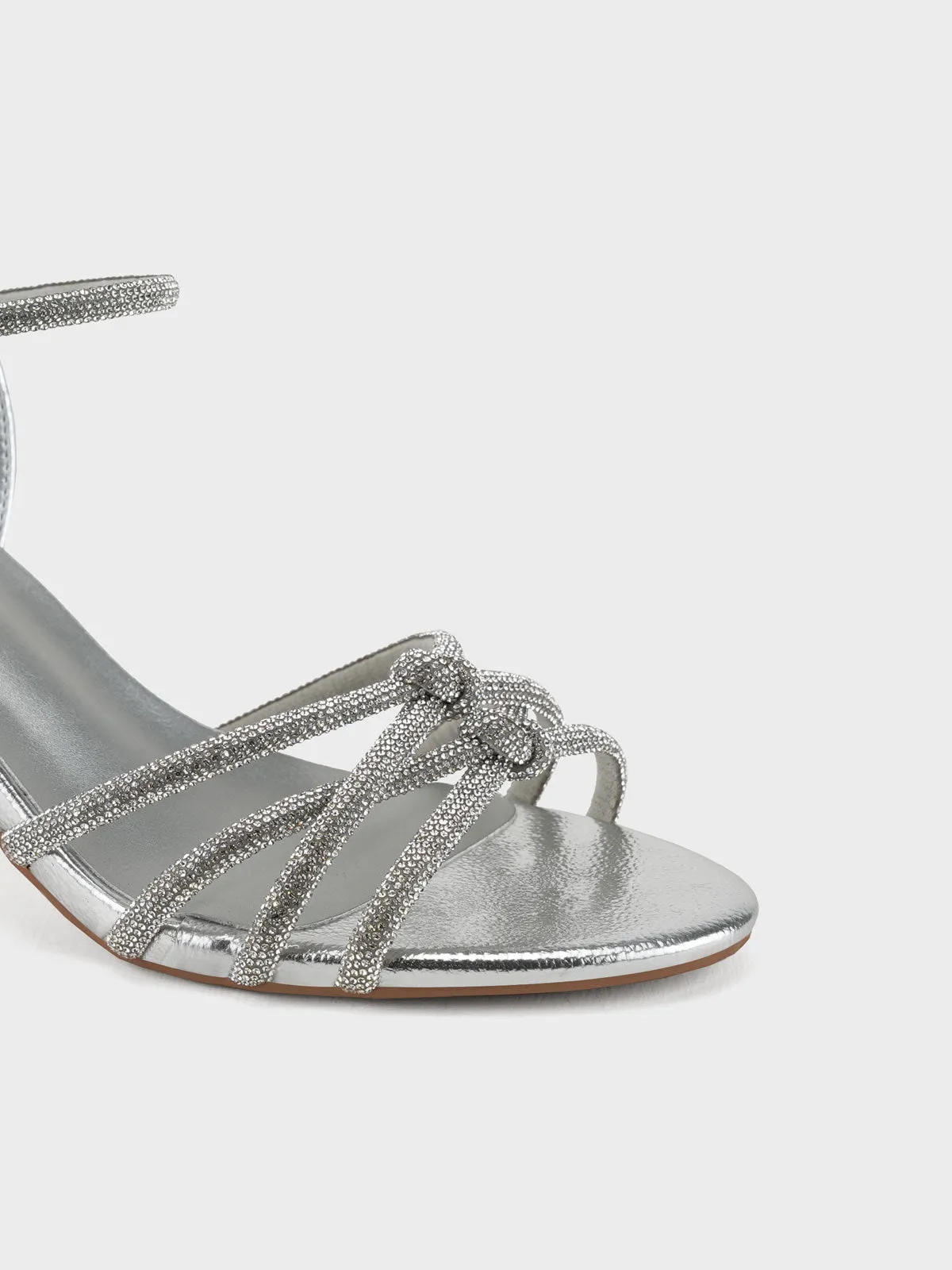 Women "CIRILA" Shimmery Backstrap Sandals