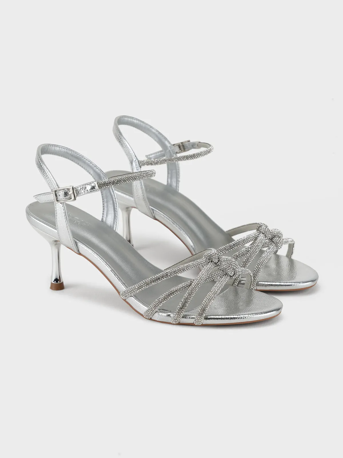 Women "CIRILA" Shimmery Backstrap Sandals