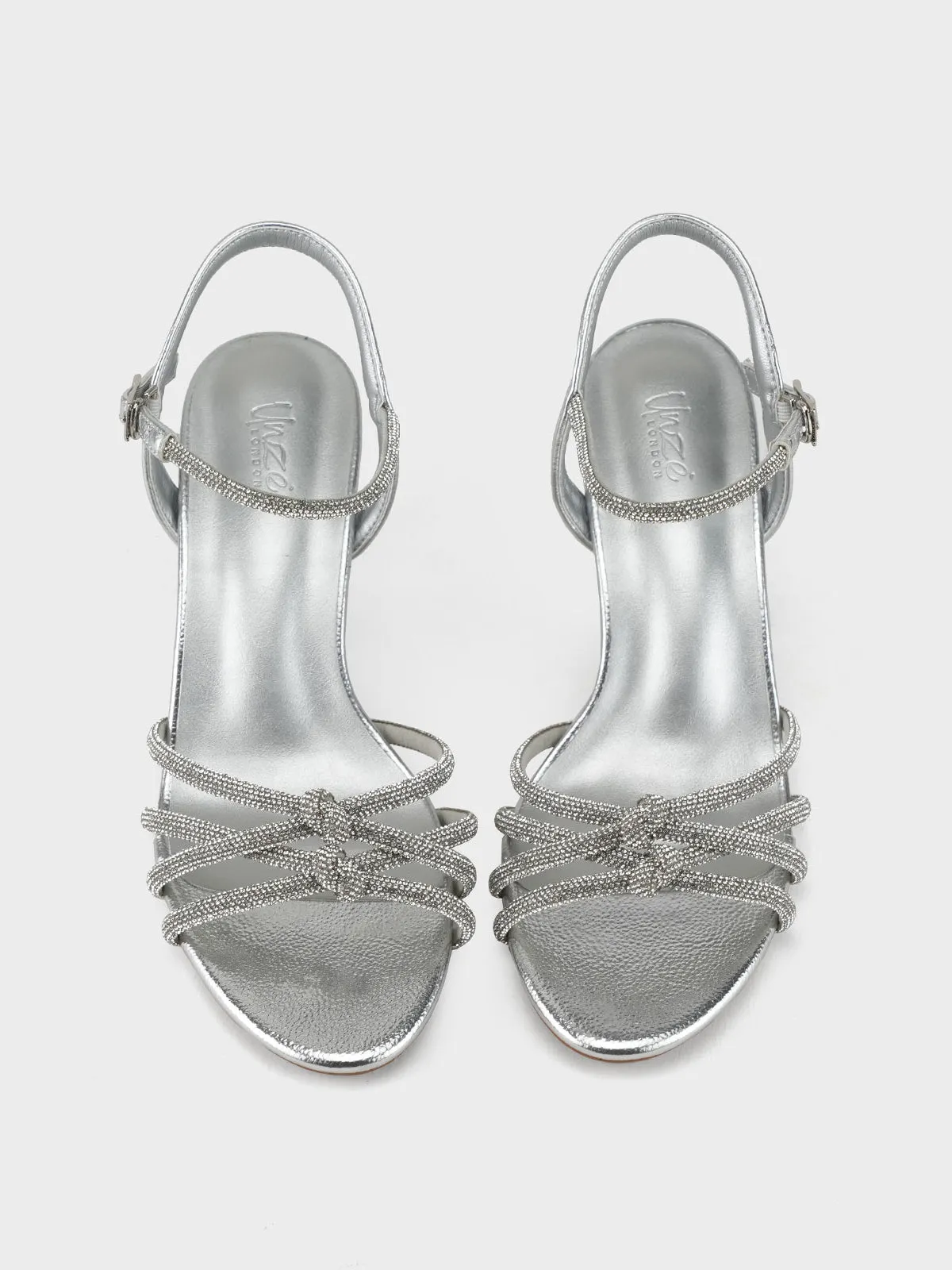 Women "CIRILA" Shimmery Backstrap Sandals