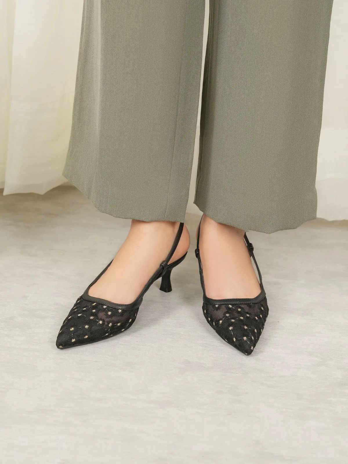 Womens "MINA" Spool Heels Sandals