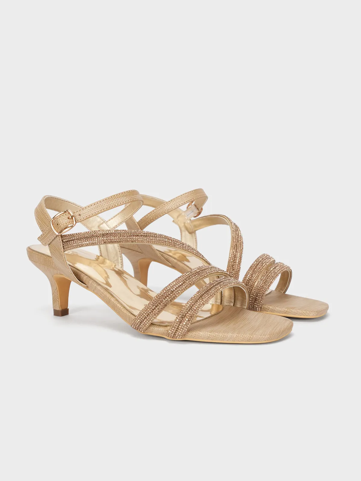 Women's "MOMUS" Glittery Party Sandals